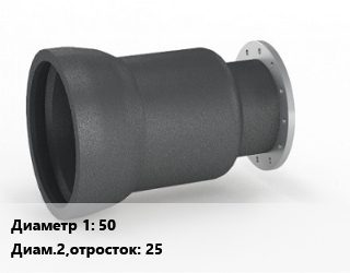 Переход чугунный     50х25, шт цена от 463.62 сом / шт, где купить, условия доставки в Оше и Ошской области